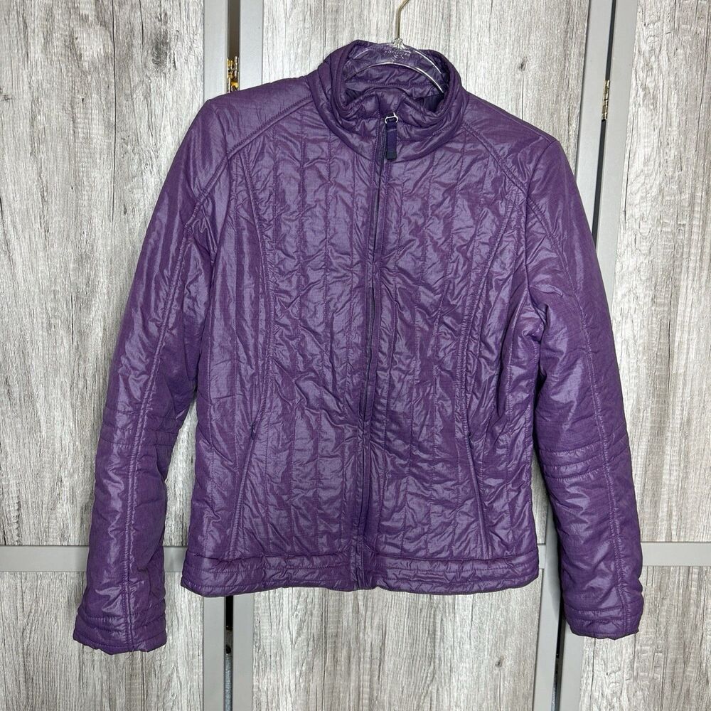 Prana Jacket Puffer Outdoor Camping Hiking Purple Color